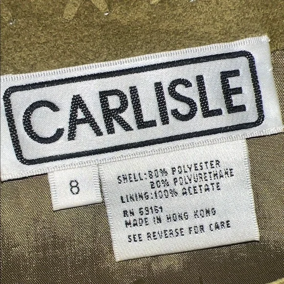 Carlisle Olive Faux Suede Women's Jacket - Picture 2 of 9